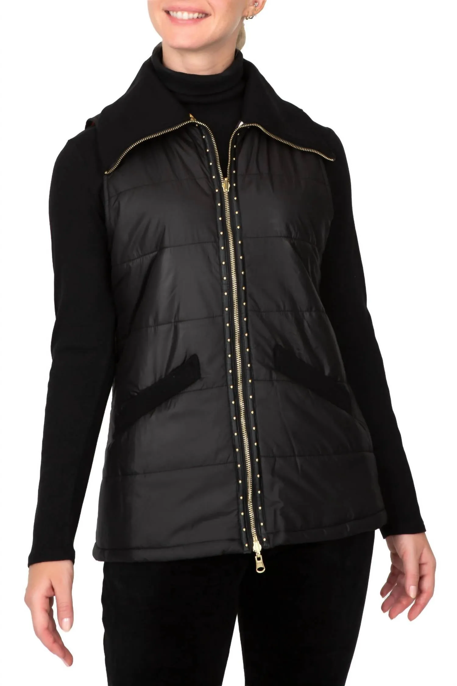 ABSTRACT ANIMAL PUFFER VEST