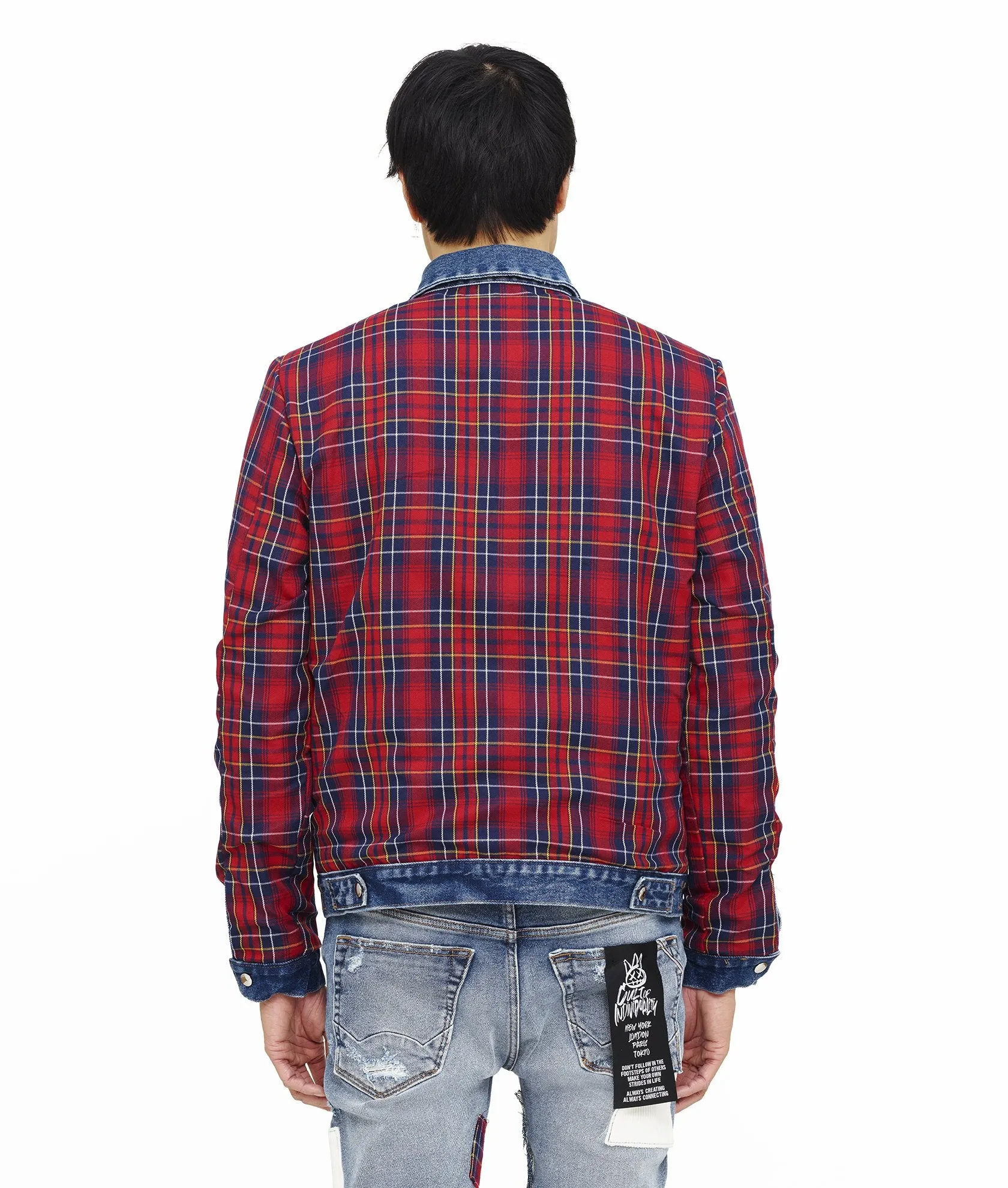 Cult of Indviduality TYPE ll REVERSIBLE LASER  DENIM JACKET Men’s - 7 YEAR SAND