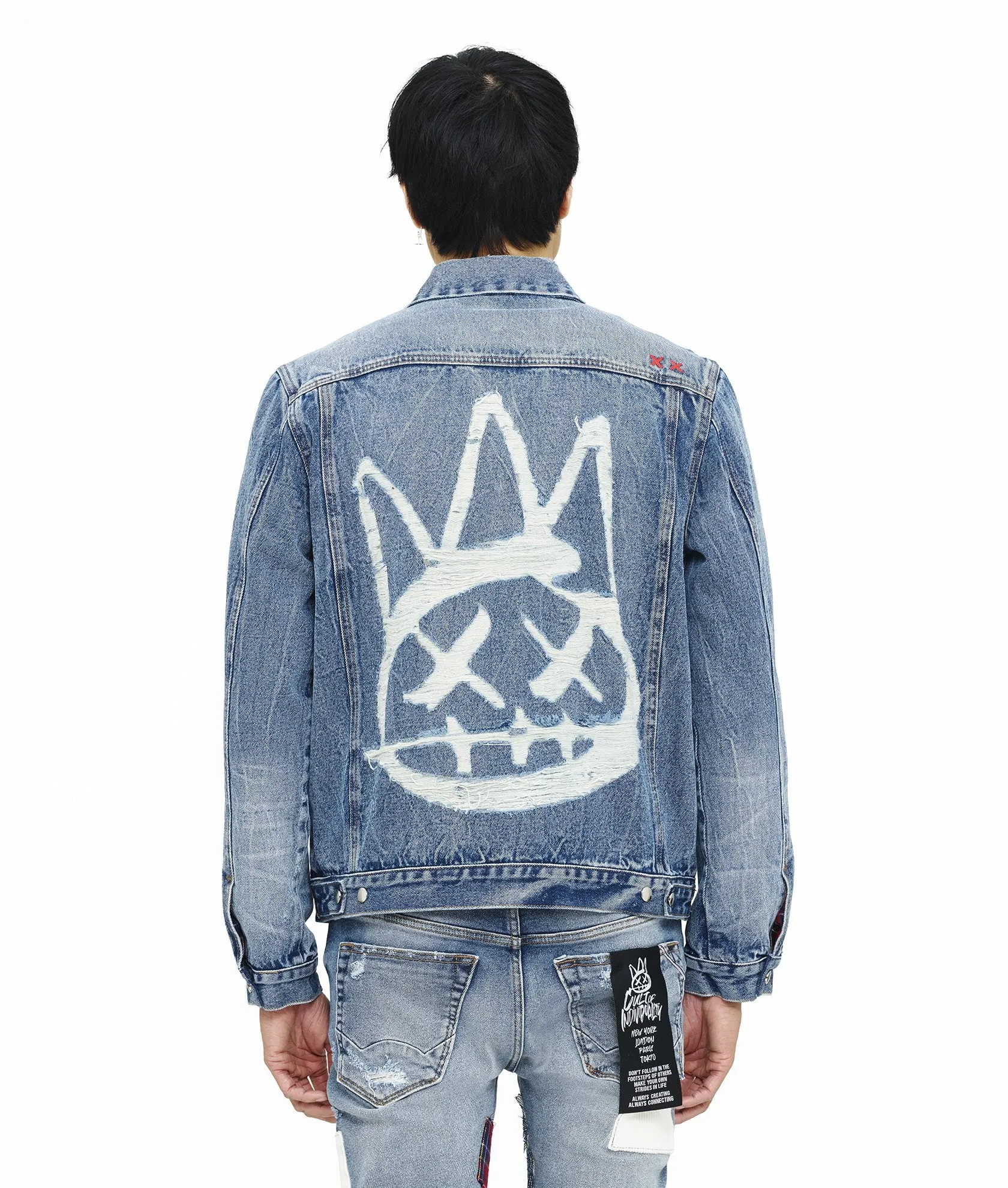 Cult of Indviduality TYPE ll REVERSIBLE LASER  DENIM JACKET Men’s - 7 YEAR SAND