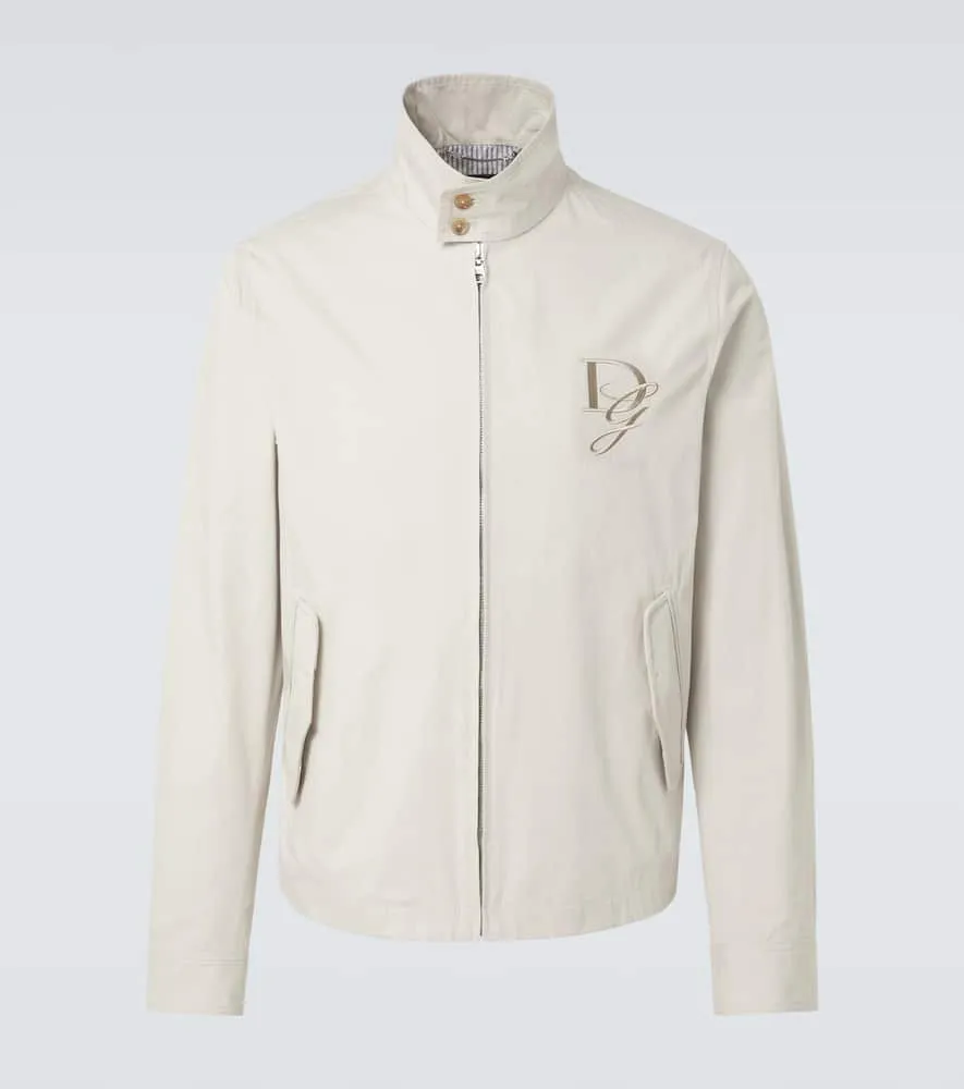 Dolce&Gabbana DG embroidered cotton jacket