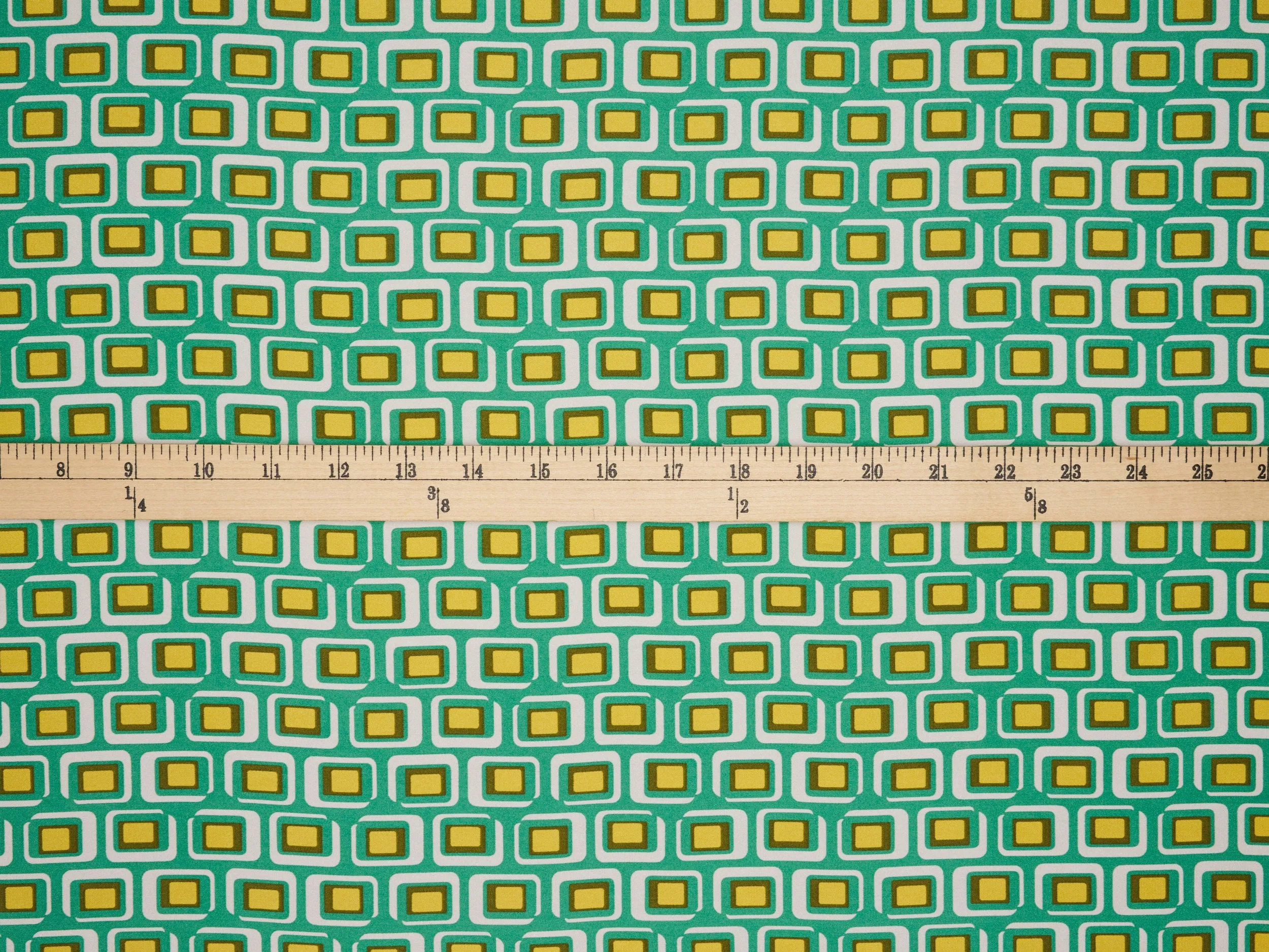 Lightweight  satin  fabric -   Diamond Squares print