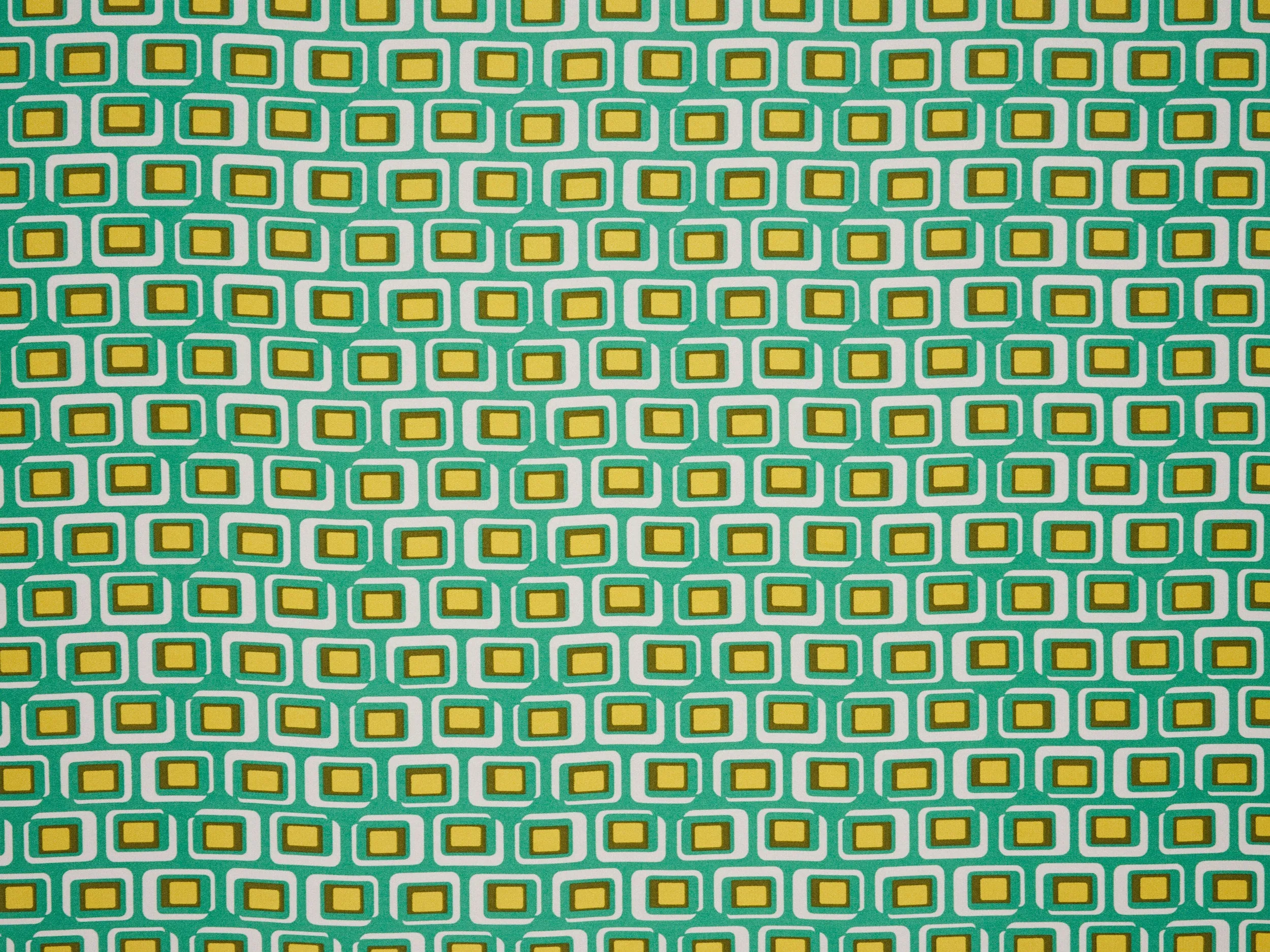 Lightweight  satin  fabric -   Diamond Squares print