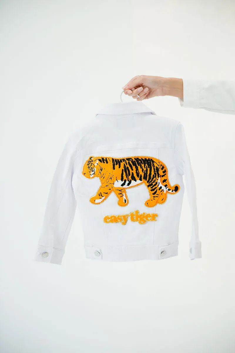 MINI KIDS EASY TIGER WHITE JACKET