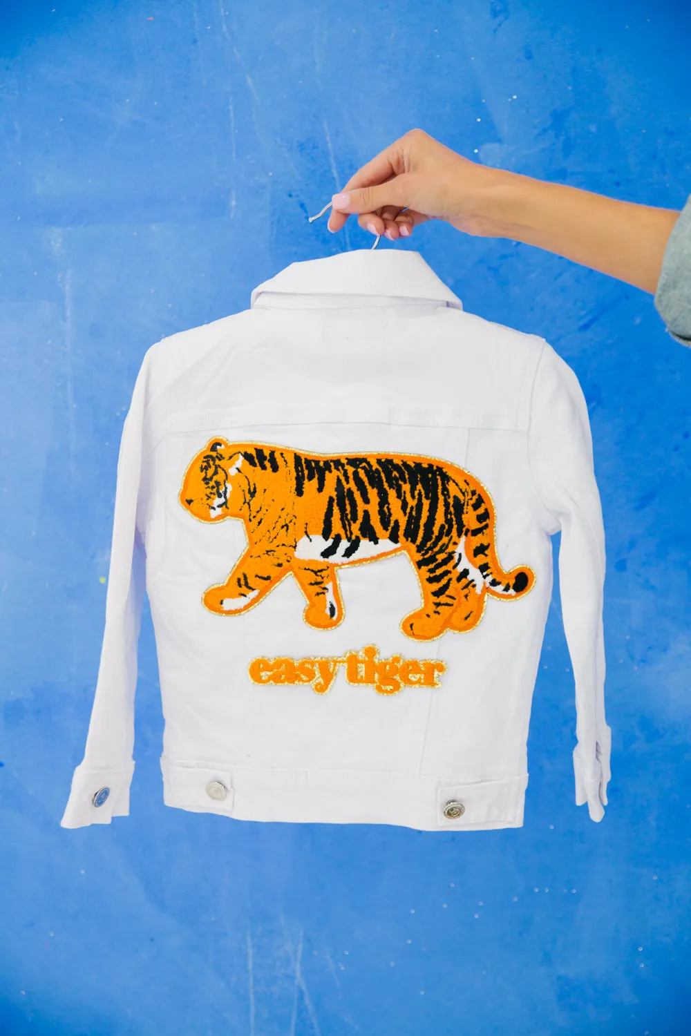 MINI KIDS EASY TIGER WHITE JACKET