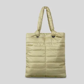 Simple Quilted Puffy Puffer Tote Bags-Showtown