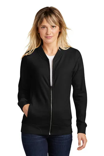 Sport-Tek® LST274 Ladies Lightweight French Terry Bomber W/ Lindner Dental logo
