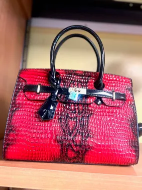 STYLISH LEATHER RED PURSE