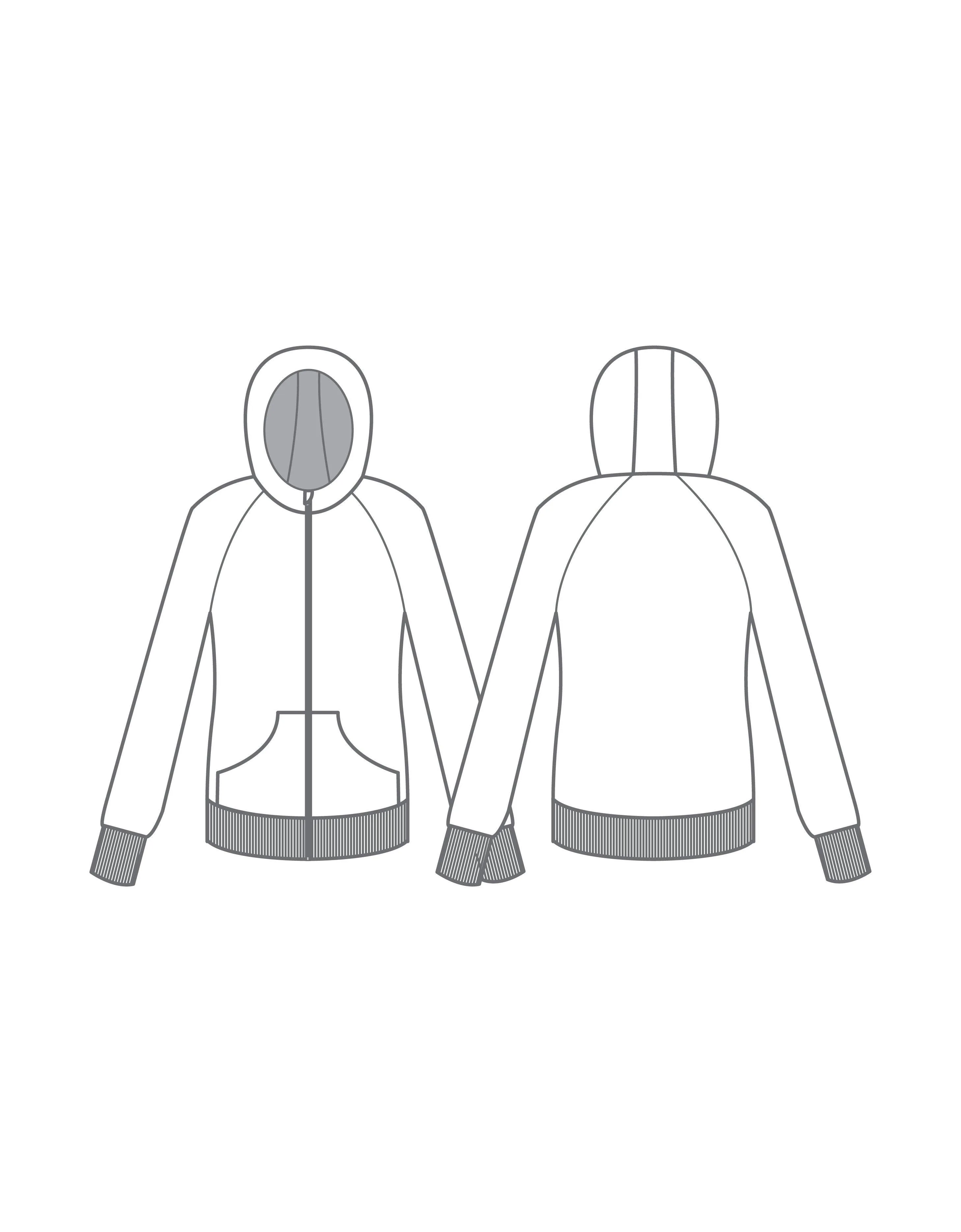 White Marble Full Zip Hoody