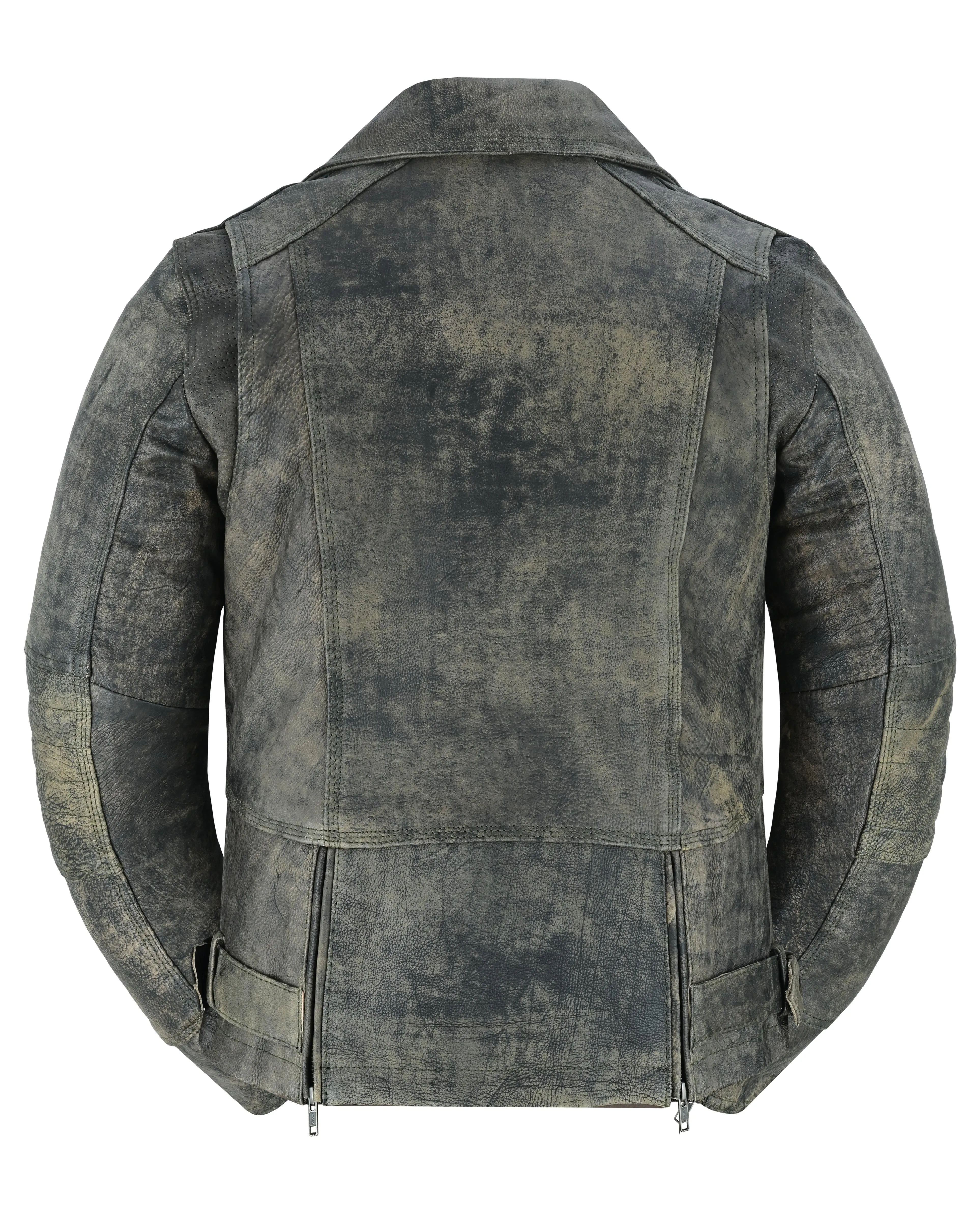 Women's Updated Stylish Antique Brown M/C Jacket