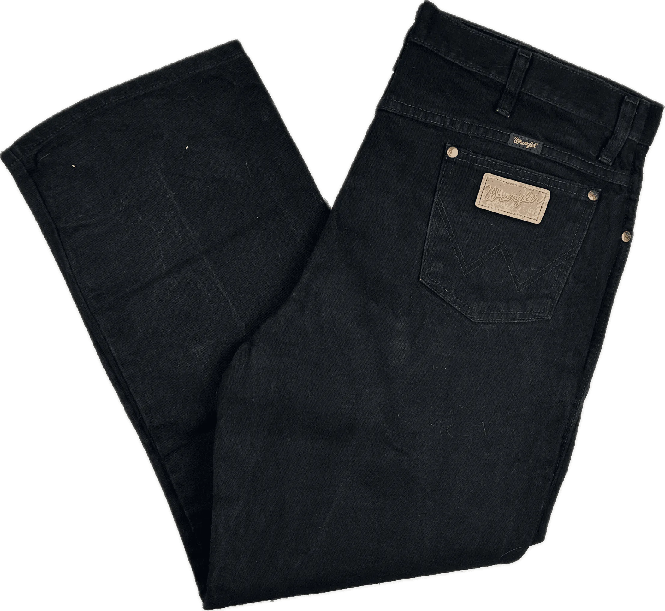 Wrangler Mens Black Classic Jeans - Size 38/30