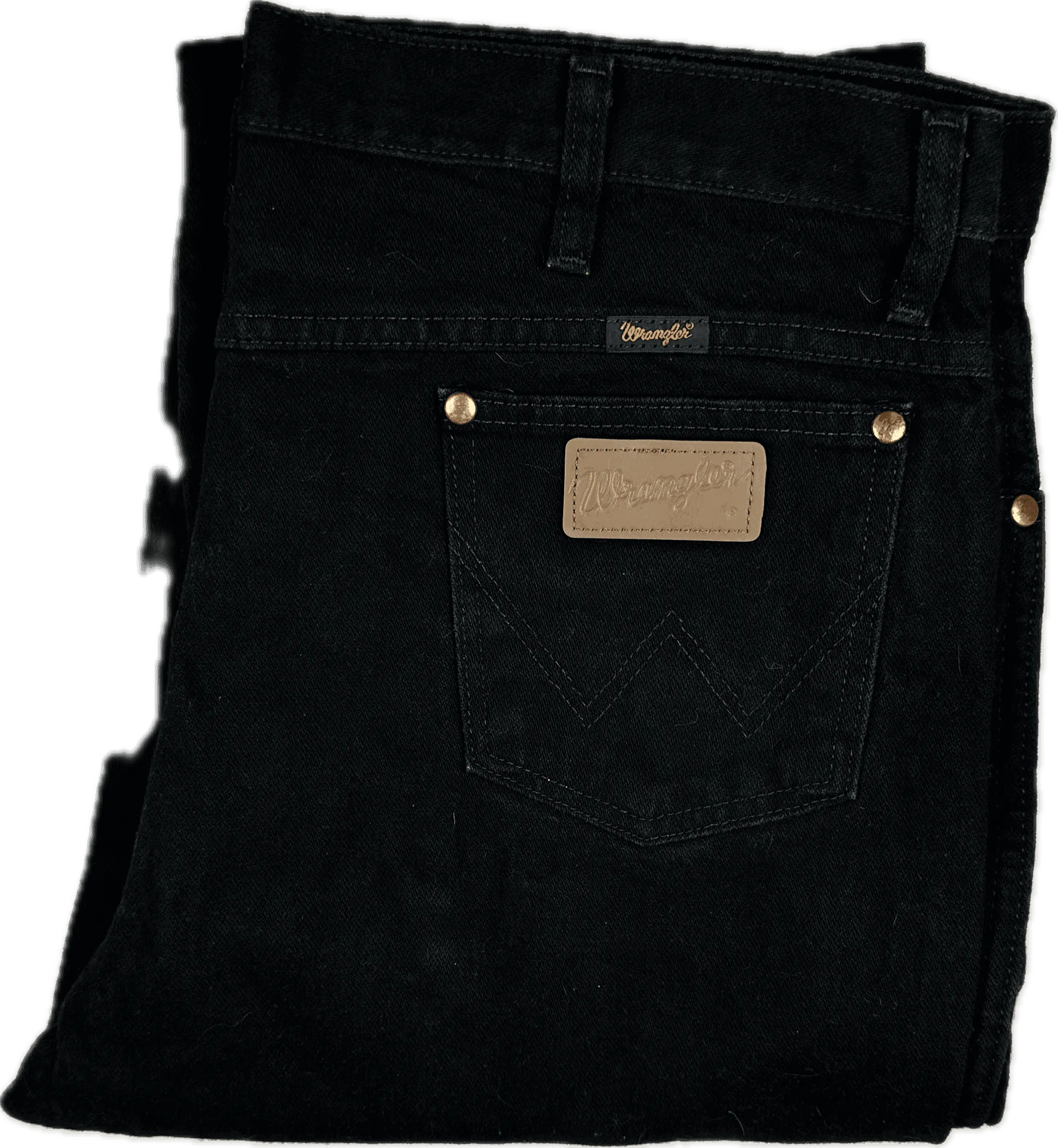 Wrangler Mens Black Classic Jeans - Size 38/30